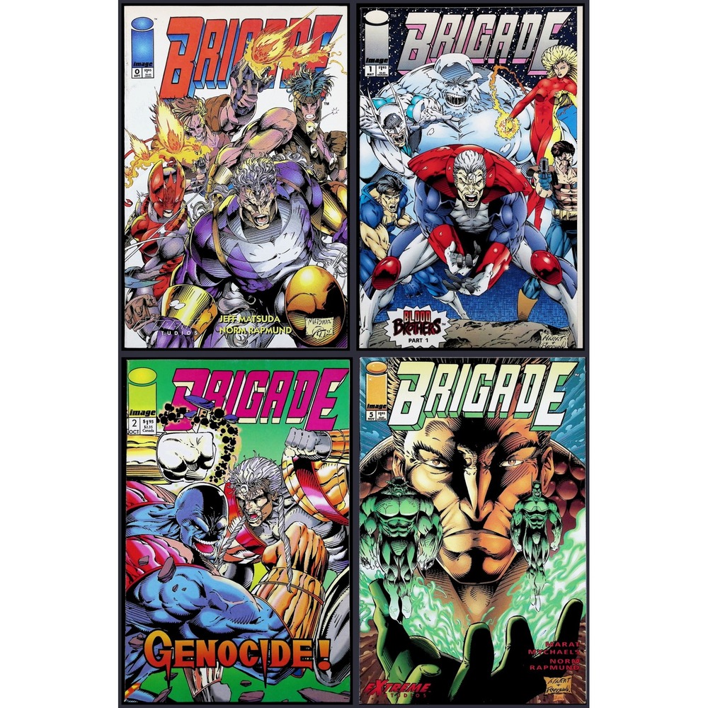 Brigade #0 1 2 5 Image Comics 1993‎ Rob Liefeld Comic Lot 4x Comic Lot